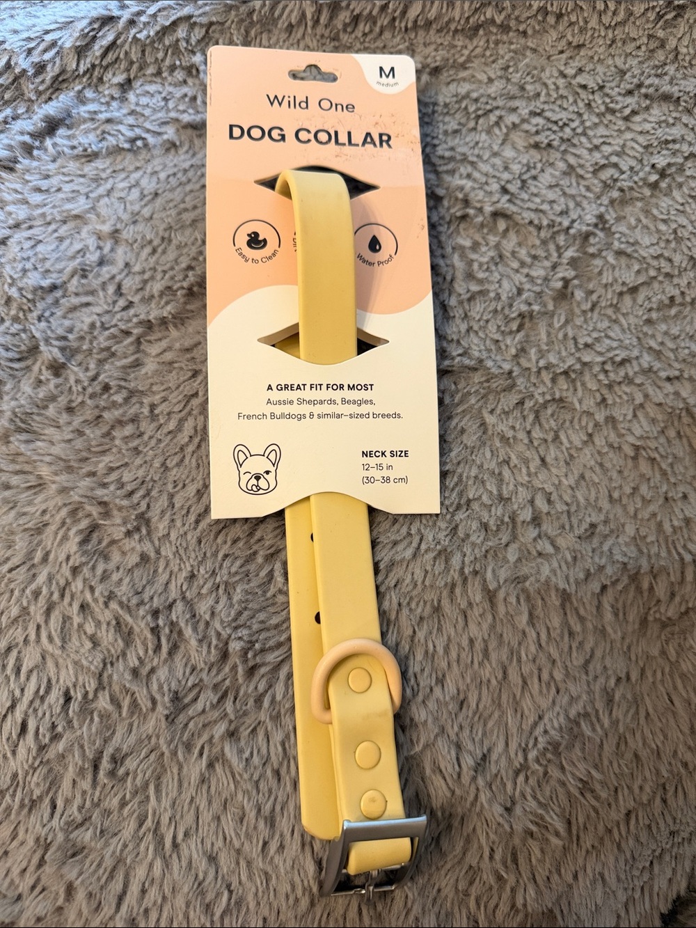 Tan Dog Collar - Medium